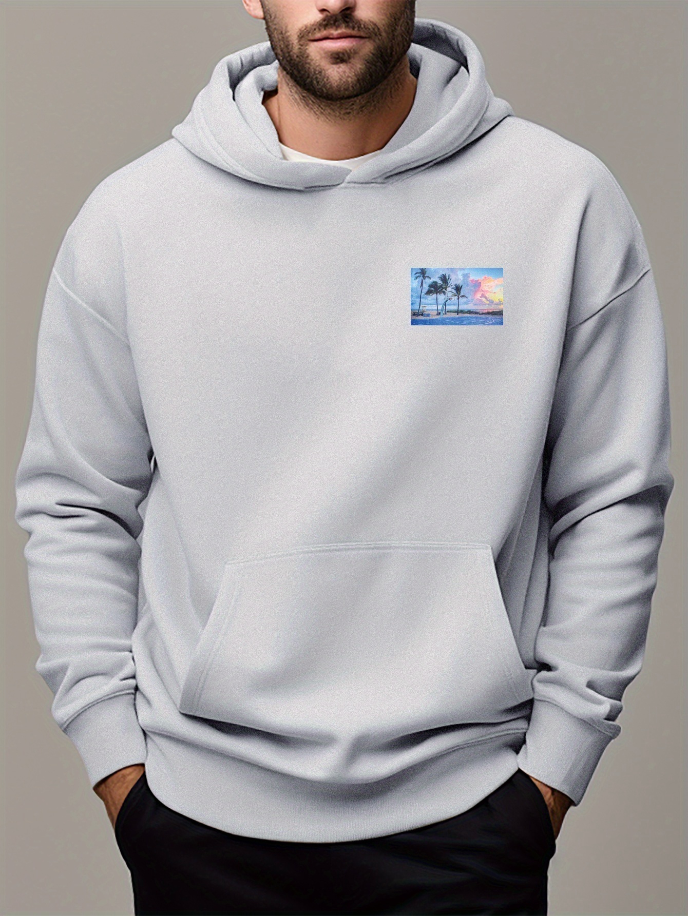 Sudadera Blanca Para Hombre - Temu Chile