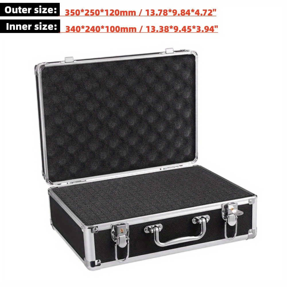 Aluminum Equipment Toolbox Padded Cotton Suitcase Portable - Temu