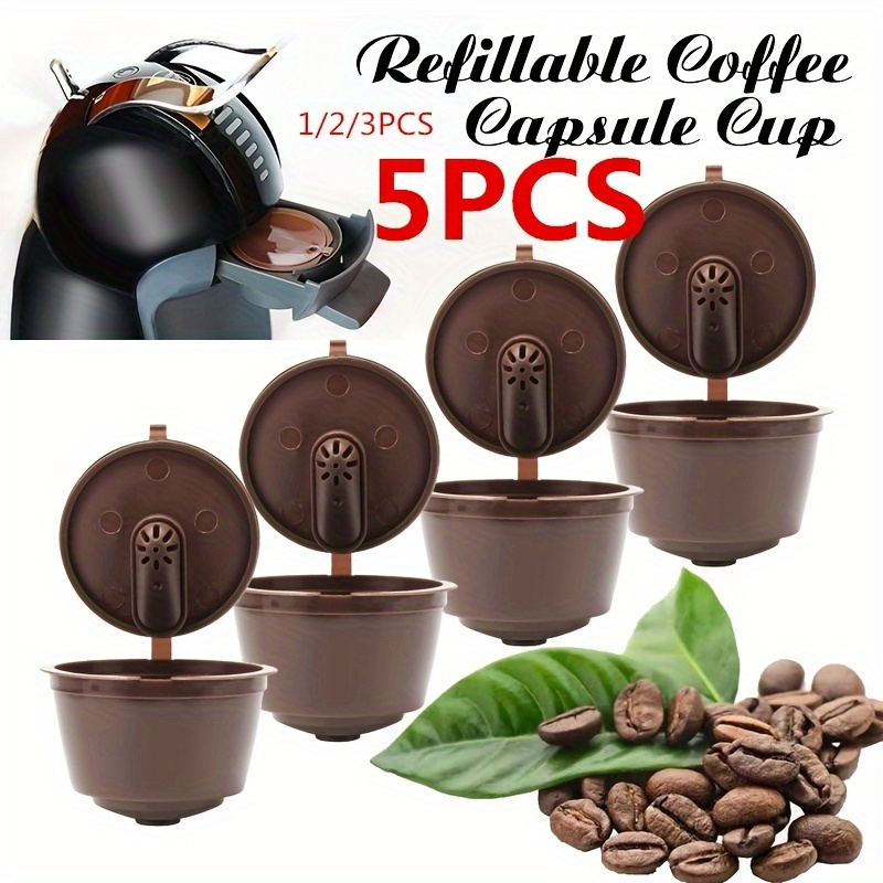 Cápsulas de café reutilizables recargables de acero inoxidable, filtros  compatibles con máquinas Nespresso Original Line con sellos de papel de