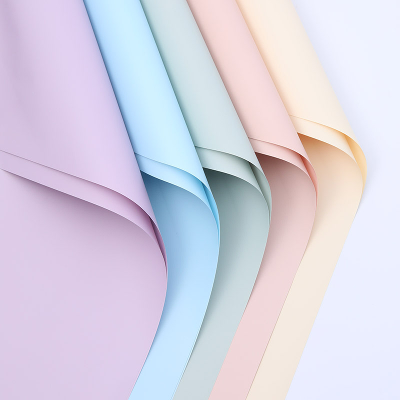 Solid Color Frosted Paper Korean Plain Paper Waterproof Honeycomb