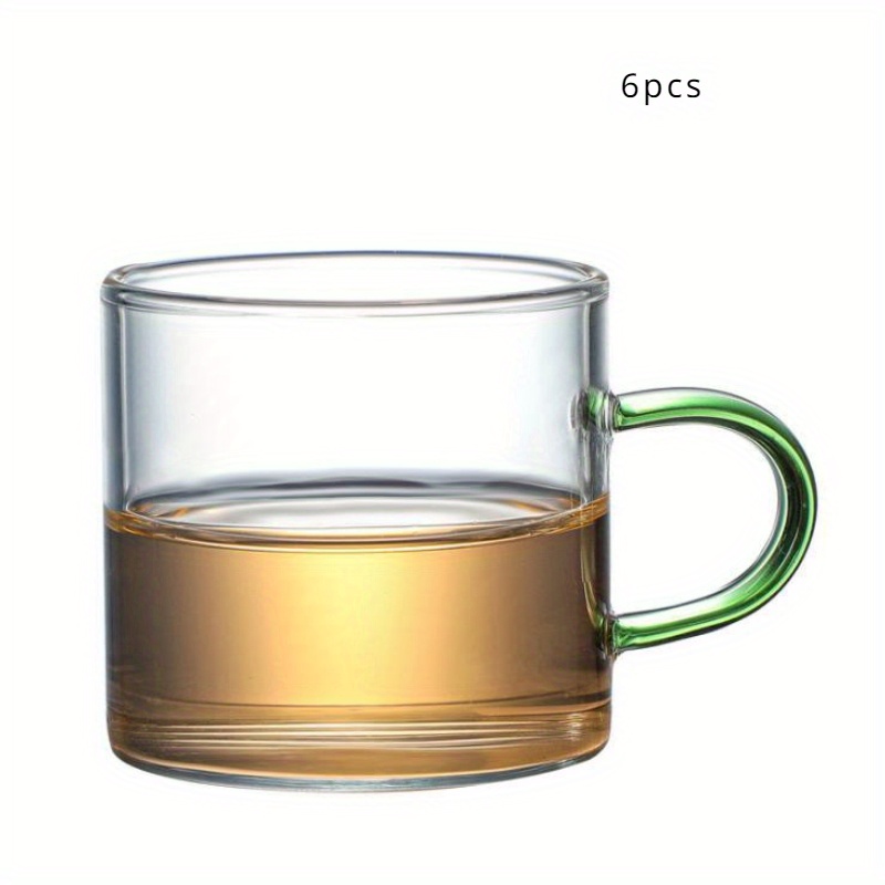 6pcs, 15oz/450ml Glass Irish Coffee Mugs, Clear Footed Coffee Cups With  Handles Perfect For Latte, Cappuccino, Espresso Coffee, Tea And Hot  Beverages