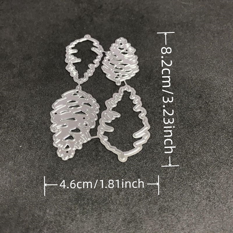 Image of 1pc Pine Cone Decoration Metal Cutting Dies Stencils Die Cut For Diy Scrapbooking Album Paper Card Embossing