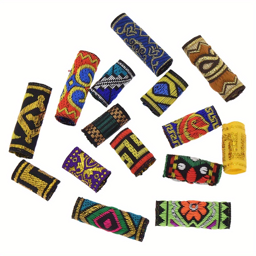 15pcs Random Braided Fabric Ring Women's Headdress Supplies