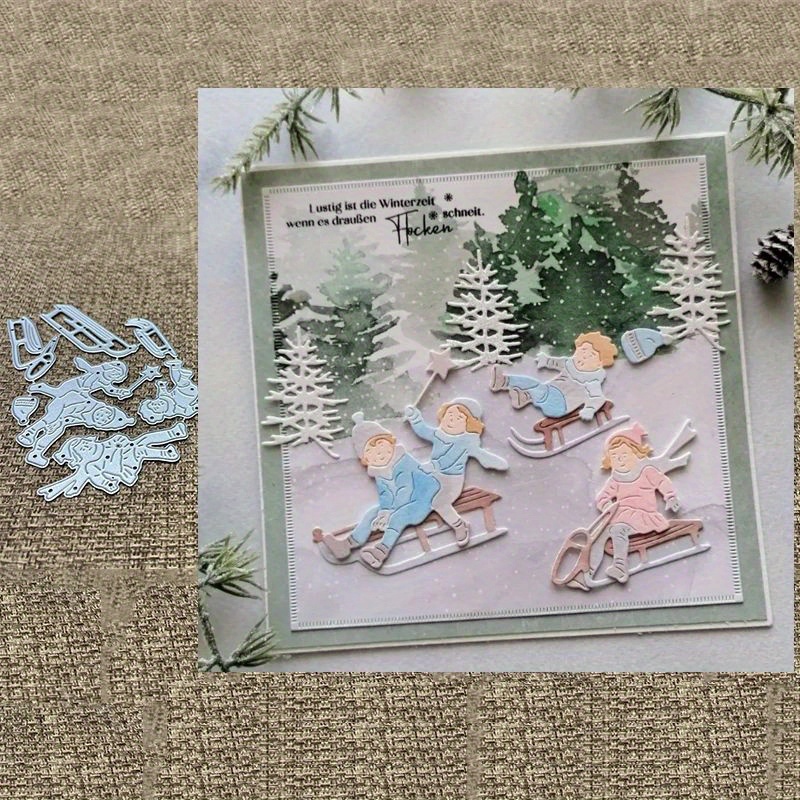 

1pc Christmas Metal Cutting Dies Stencils Scrapbook Cutting Die For Paper Card Making Scrapbooking Diy Cards Photo Album Craft Decorations