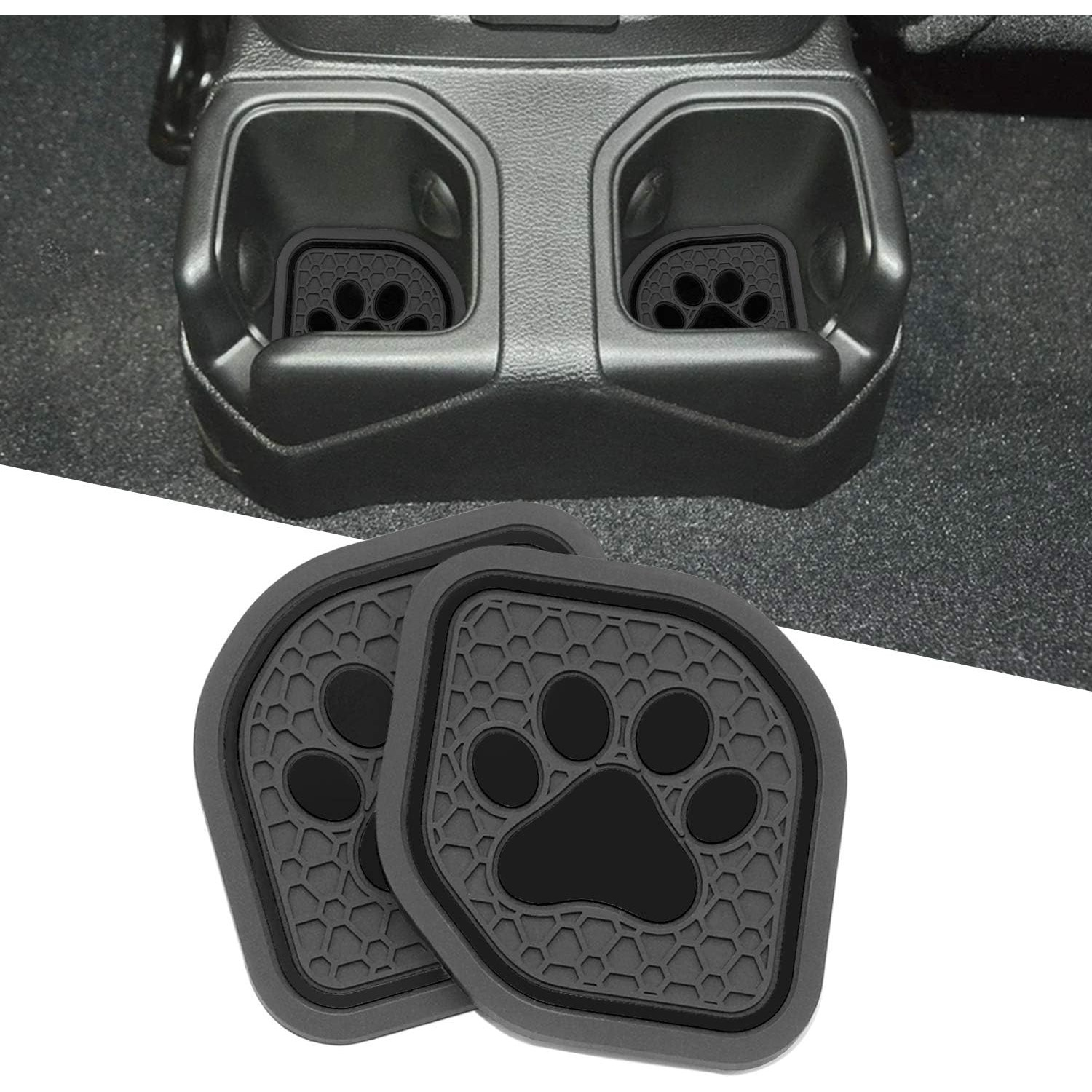 Cup Holder Coaster For 2018-2024 Jeep Wrangler / Gladiator Console Liner  Insert
