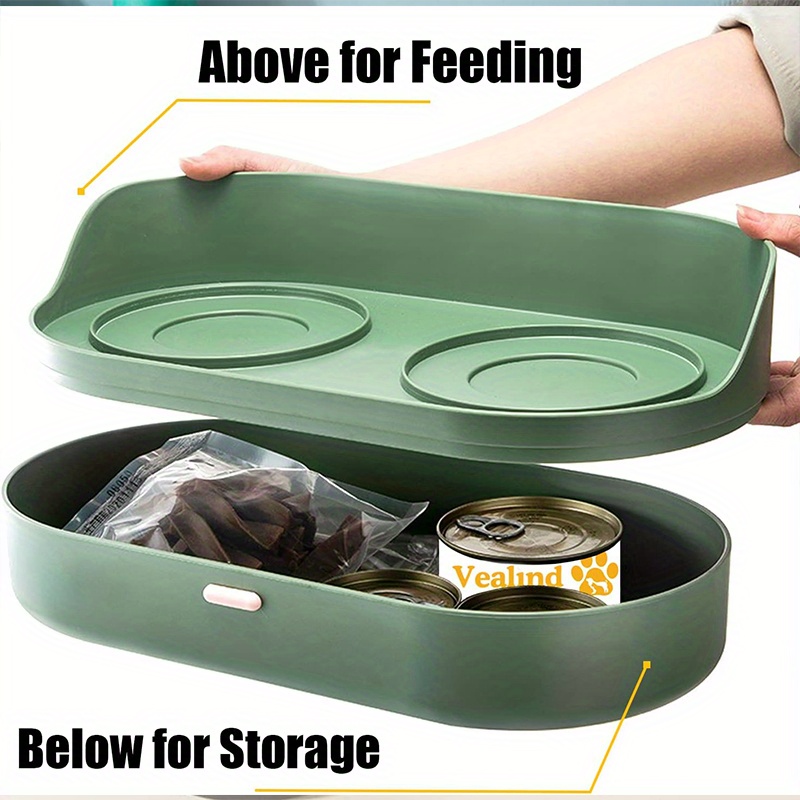 Dual pet hotsell food storage container