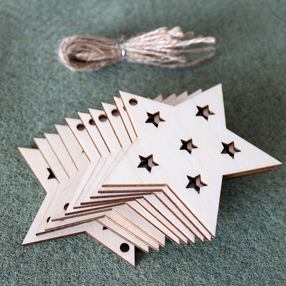Unfinished Wooden Triangle Crafts Geometric Shapes For Wood - Temu