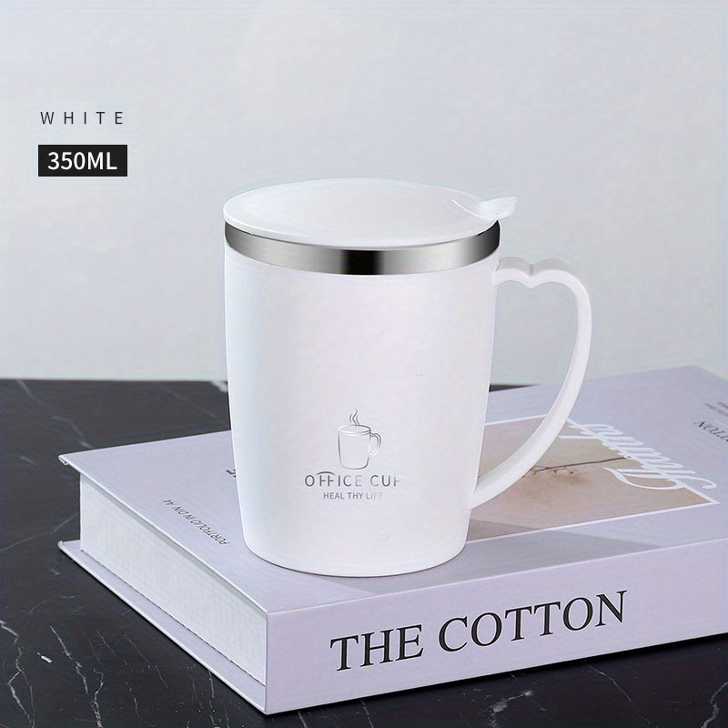 1pc stainless steel coffee mug lid 350ml 12oz coffee cups - Temu