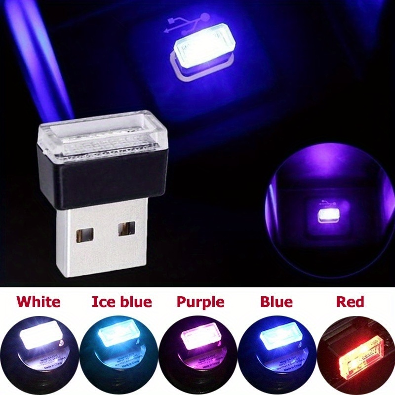 Mini Lampe LED USB Pour Voiture Néon Atmosphère Automobile - Temu