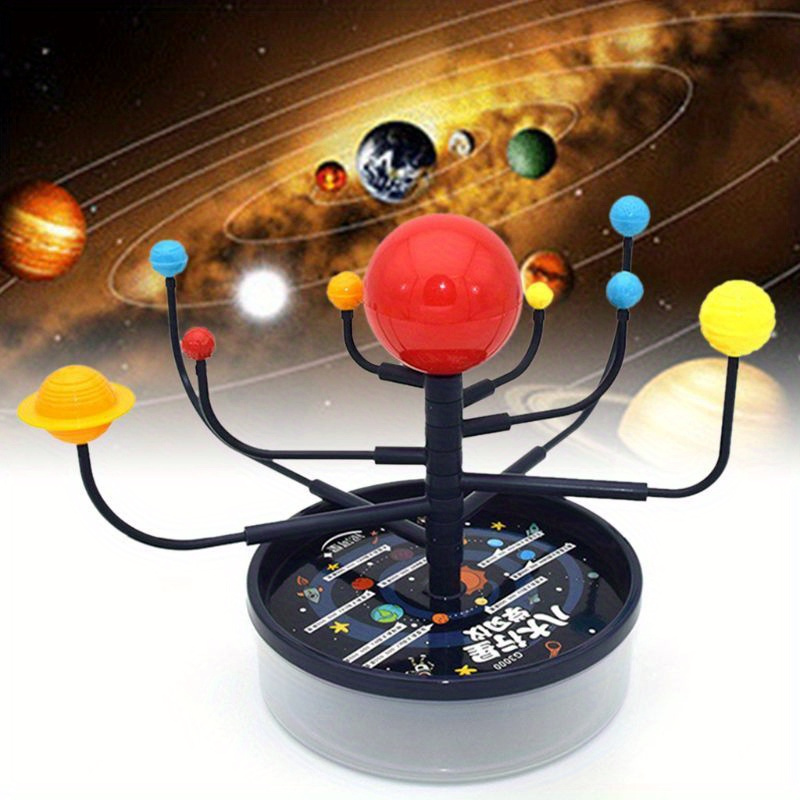 Modelo de Sistema Solar para niños, sistema Solar planetario de planetas  móviles DIY con 8 planetas solares, accesorios de enseñanza, juguete  educativo