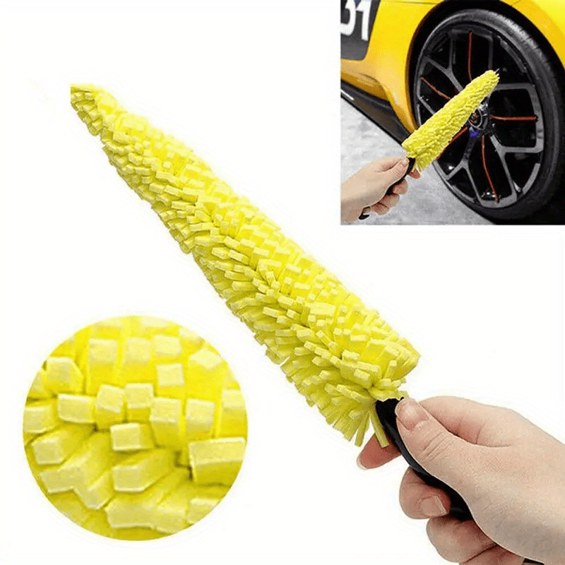 

Make Your Wheels Shine: Car Wheel Cleaner Brush For Cars, Bikes & Motorcycles