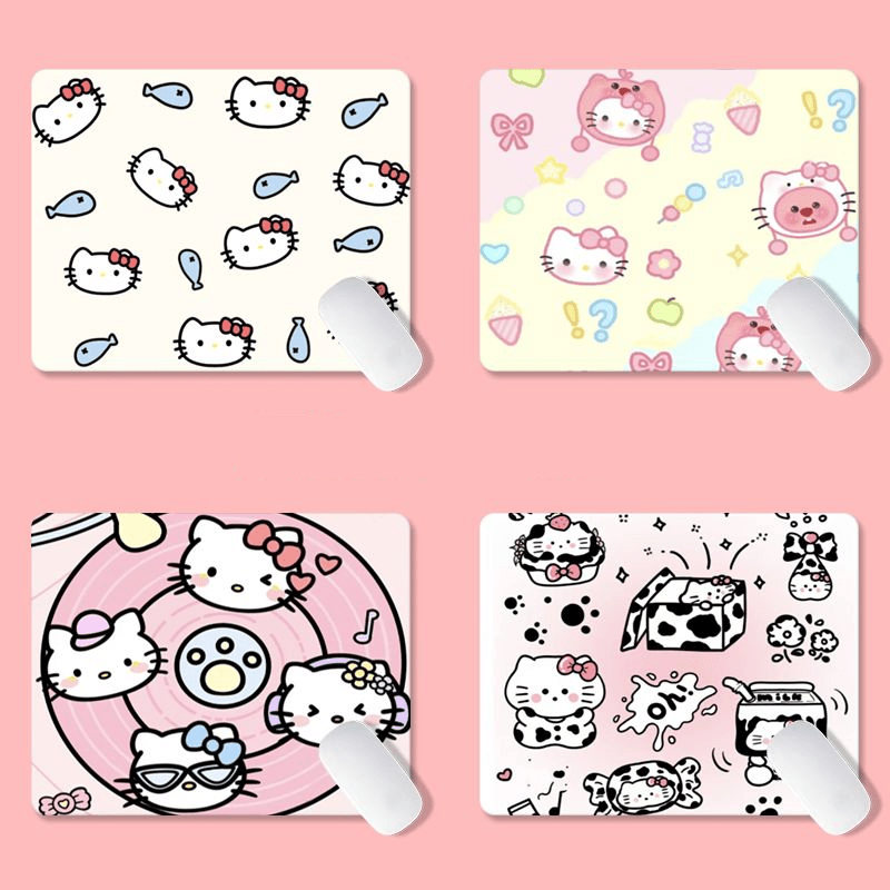 Y2k Hello Kitty Mouse Pad Cartoon Cute Small Desk Pad - Temu