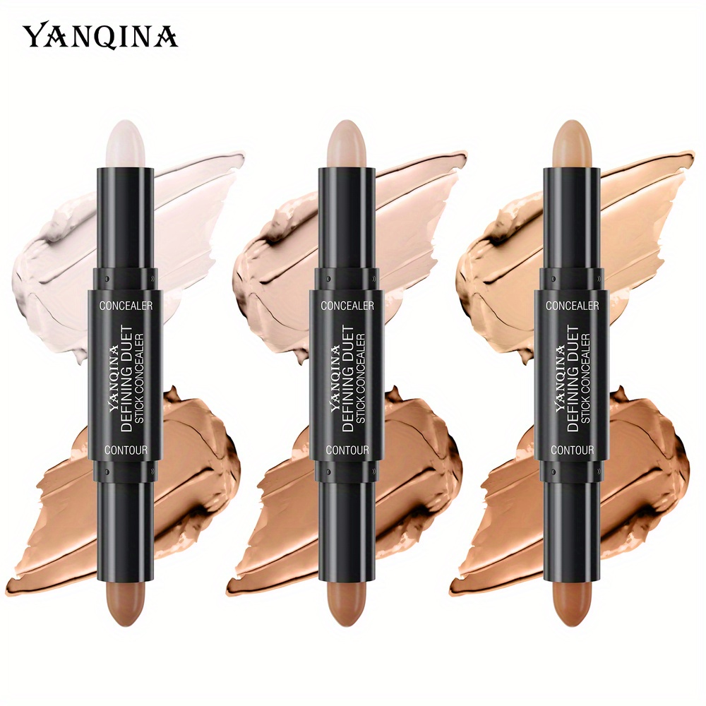 Cream Contour Stick Liquid Bronzer with Soft Cushion Applicator, Contour  Wand Dupes Contouring Makeup Stick Face Flow, Long Lasting and Waterproof