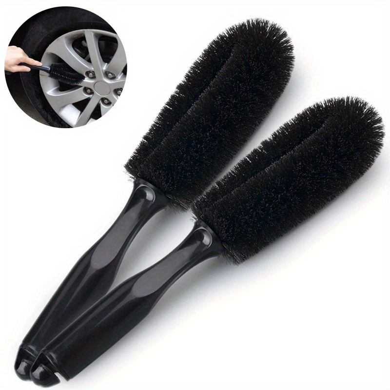 

2pcs Effortlessly Clean Your Car's Tires & Rims With This Durable Tire Cleaning Brush!