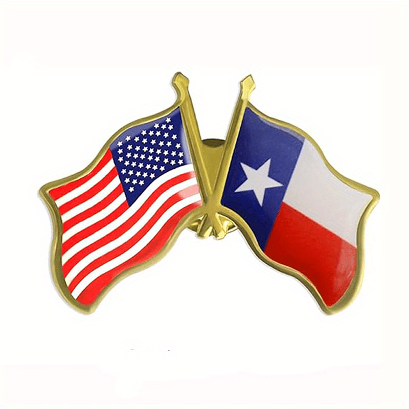 1/5/10 Peças Bandeira Americana Da Eleição Americana X Bandeira Do Estado  Do Texas Ornamento De Broche Personalizado Masculino - Temu Portugal