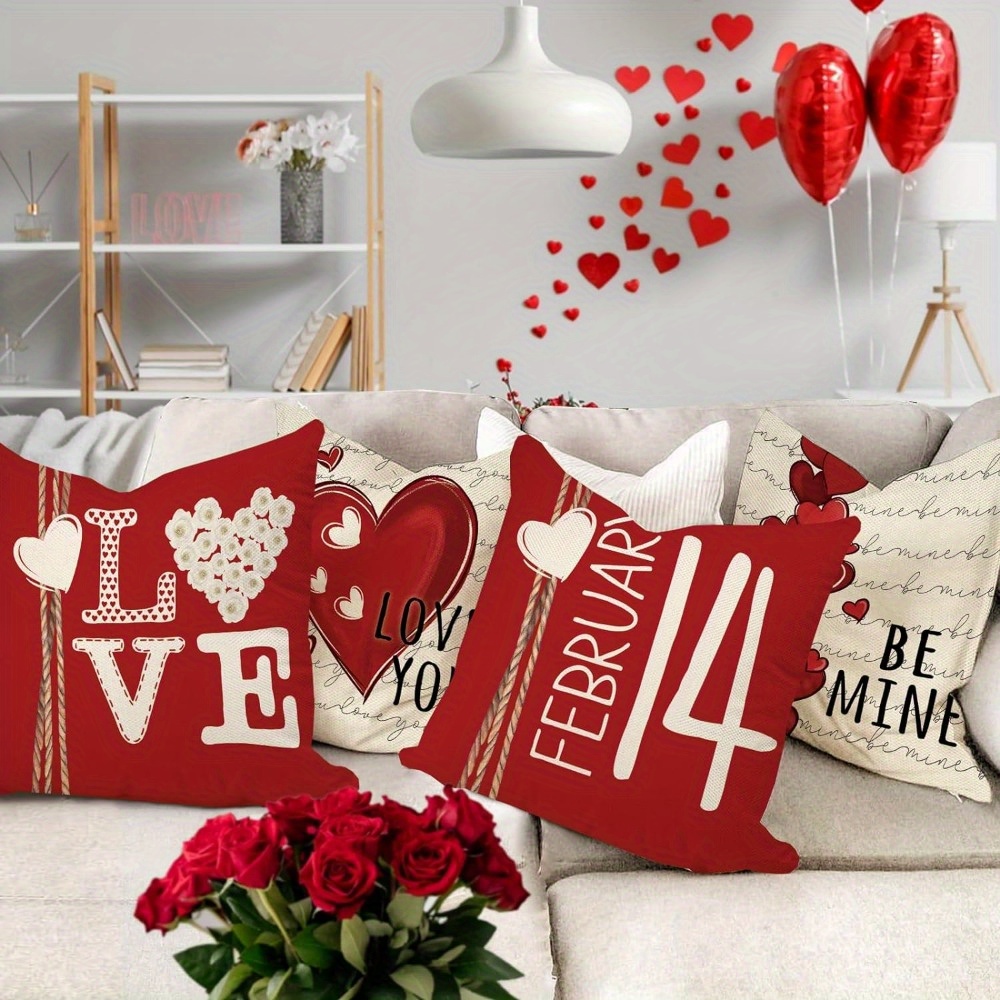 Cojín completo de San Valentín funda + relleno cojines para sofá, cojines  amores, regalos para pareja Te amo, cojines decorativos para cama, cojín 40  x 40, ideas de regalo : : Hogar y cocina
