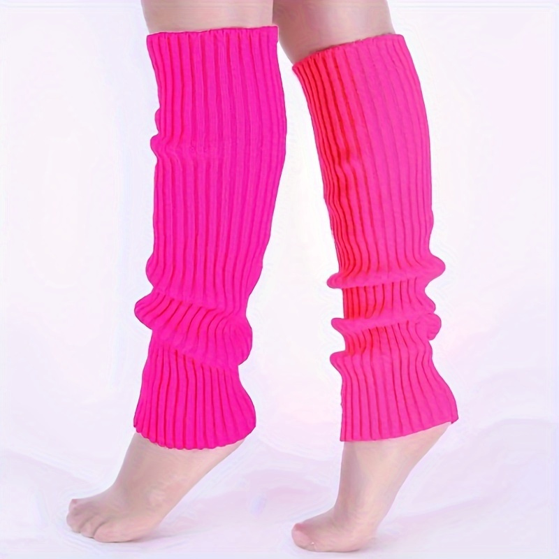 Faux Fur Solid Leg Warmers Y2k Thickened Knee High Socks - Temu