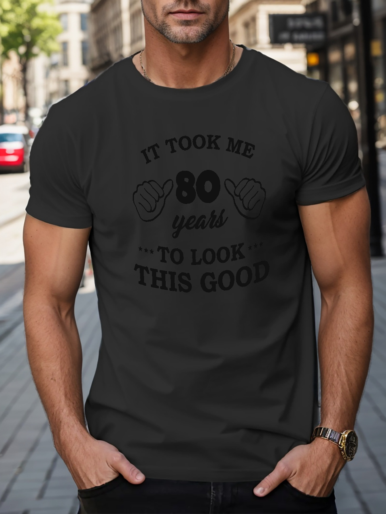 80 Years of Being Awesome Pickleball 80th Birthday T-Shirt