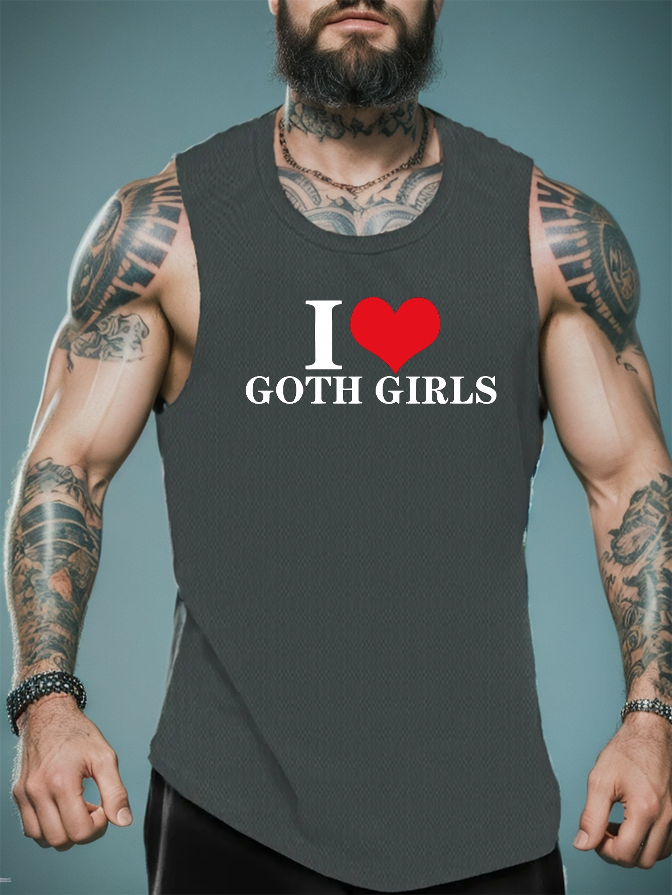Girls Love Print Men's Cool Muscular Clothing Fitness - Temu