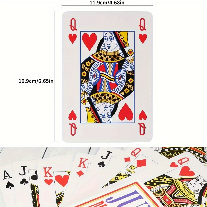 Cartes à jouer géantes - Le jeu de 54 cartes
