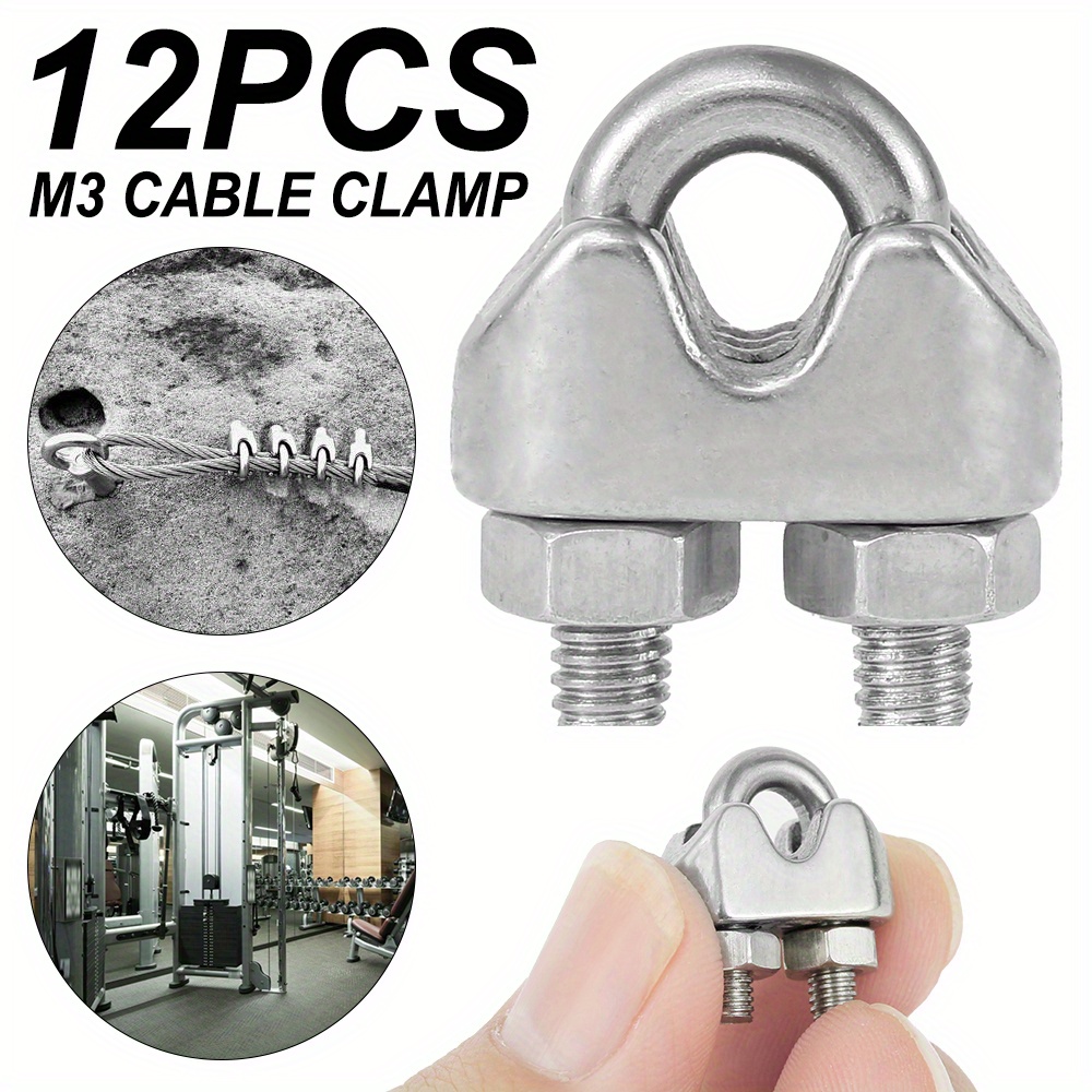 M3 Cable Clamps Heavy Duty Wire Rope Clip 304 Stainless - Temu
