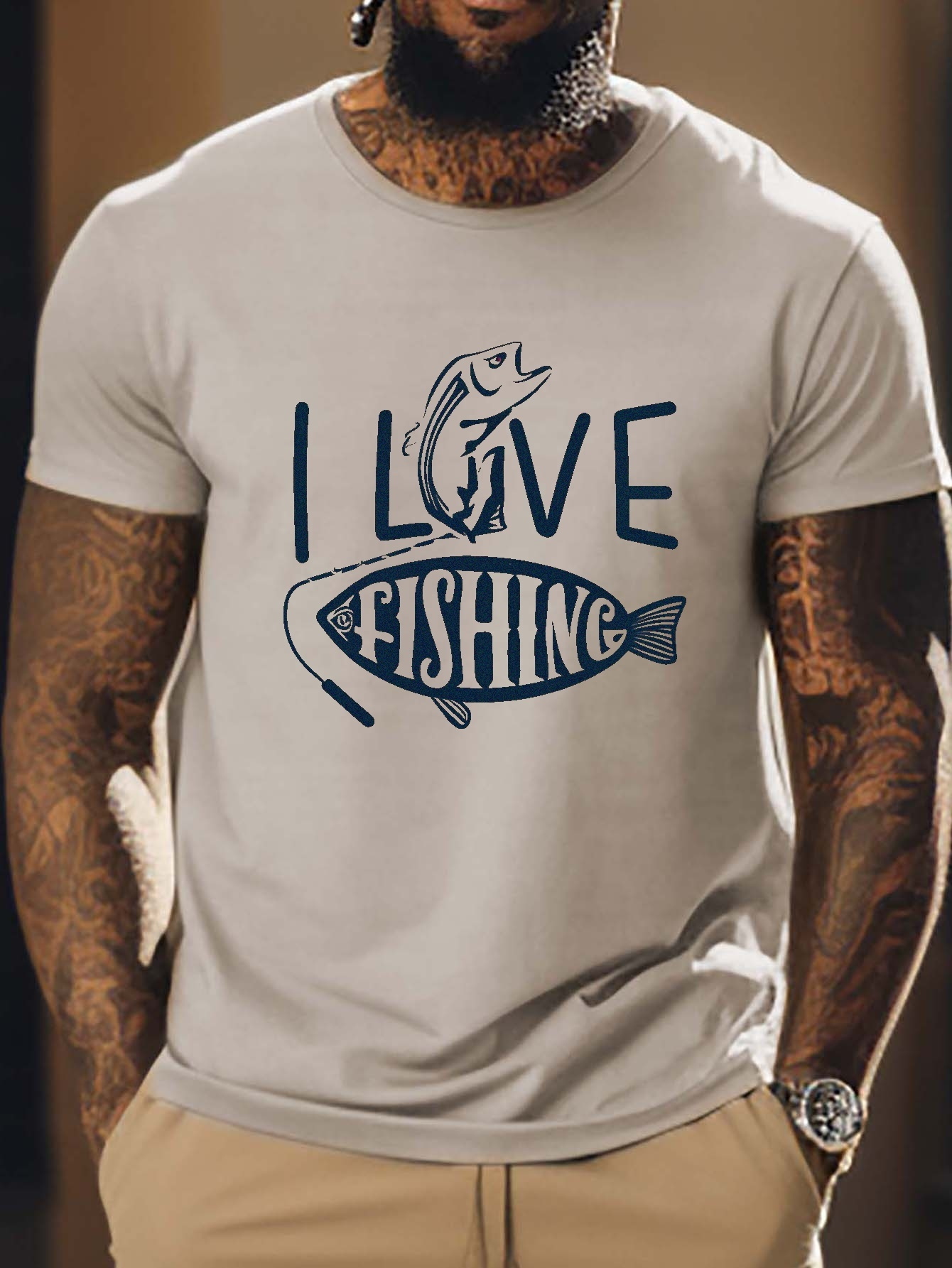 Fishing Lover Letter Pattern Print Men's Comfy Slightly Stretch T-shirt,  Graphic Tee Men's Summer Clothes, Men's Casual Outfits For Sports Fitness -  Temu United Arab Emirates
