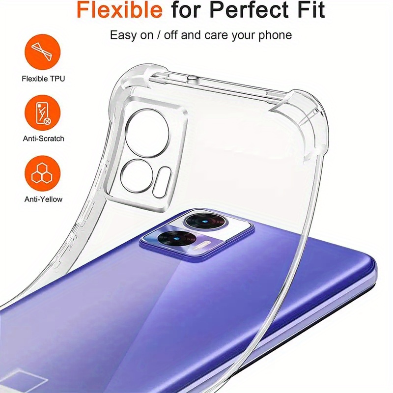 Crystal Clear Tpu Soft Protection Phone Case Moto Edge 40 - Temu