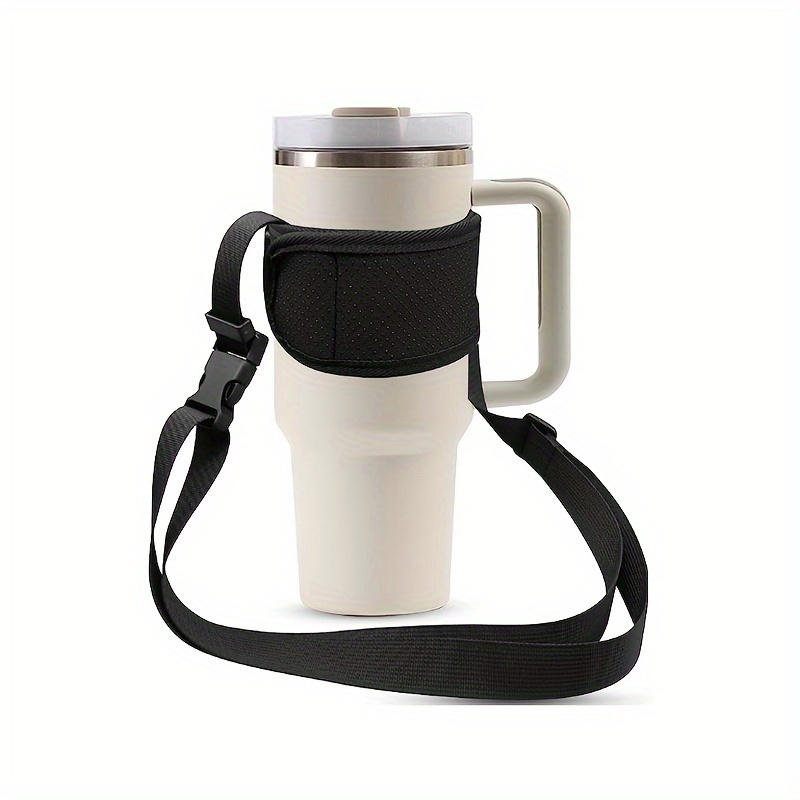 Water Bottle Carrier Sleeve With Adjustable Strap Faux - Temu