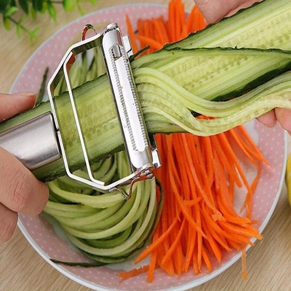 Non-slip Vegetable Peeler Set - Straight, Serrated, And Julienne Peelers  For Easy And Efficient Peeling Of Vegetables And Fruits - Assorted Colors -  Yellow, Green, And Red - Temu