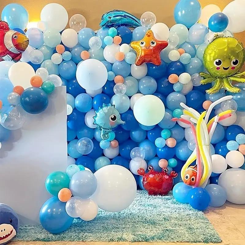 5pcs, Cute Sea Animal Foil Balloons (random), Ocean Theme Party Decoration  Balloons, Birthday Party Decor, Carnival Decor, Holiday Decor, Home Decor