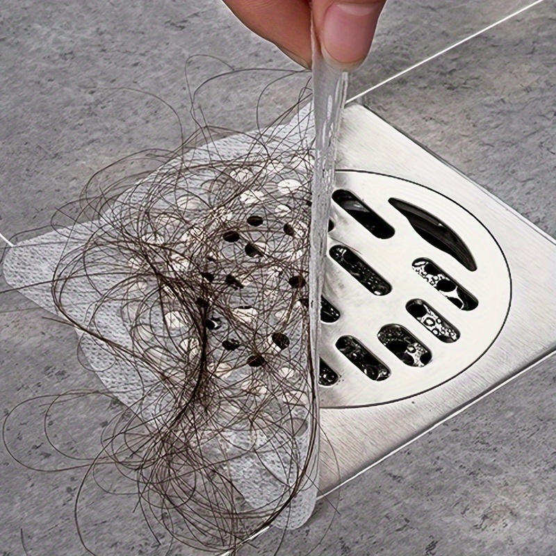 Disposable Shower Drain Hair Catcher mesh Stickers Hair - Temu