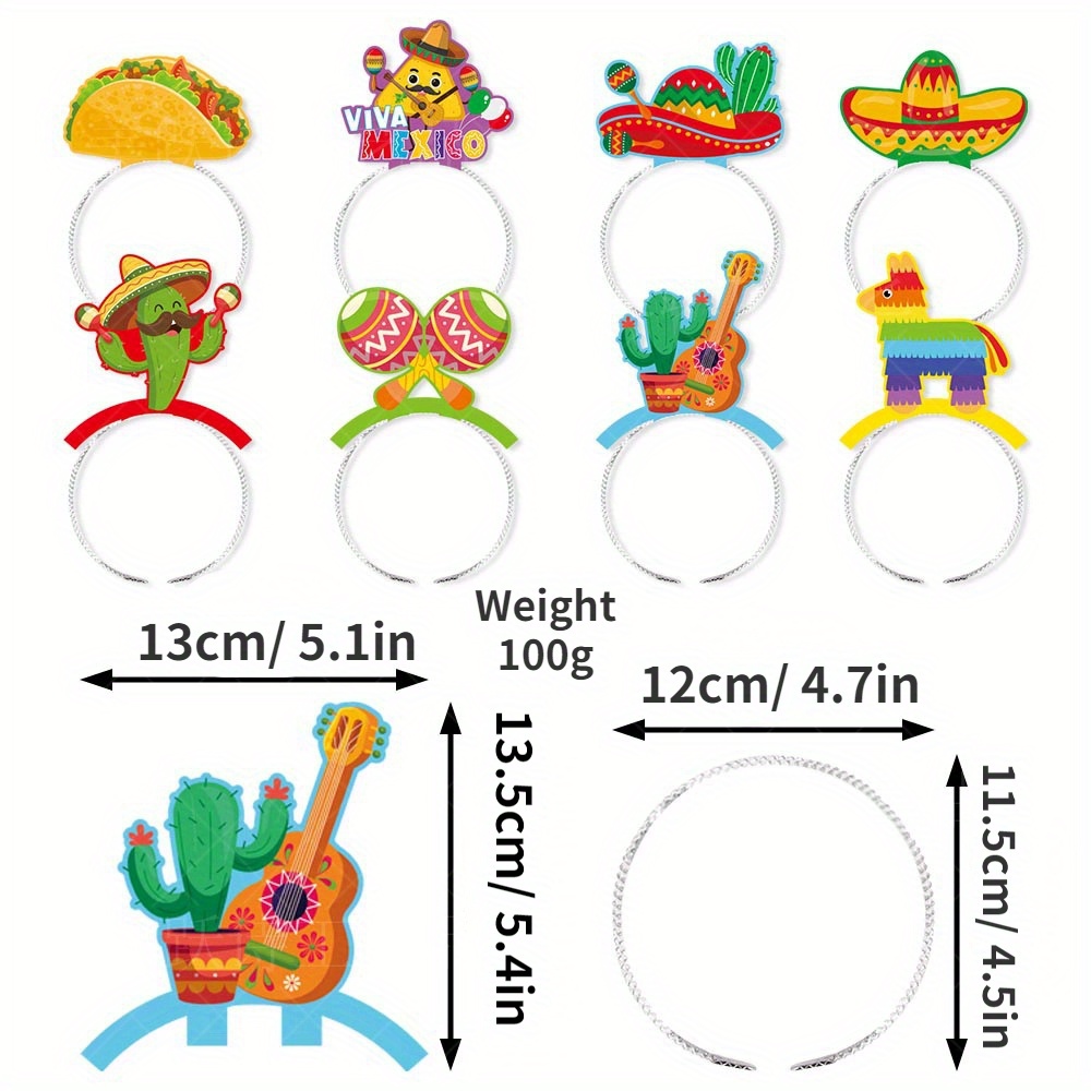 2024 Mexican Carnival Taco Bar Theme Party Background - Temu