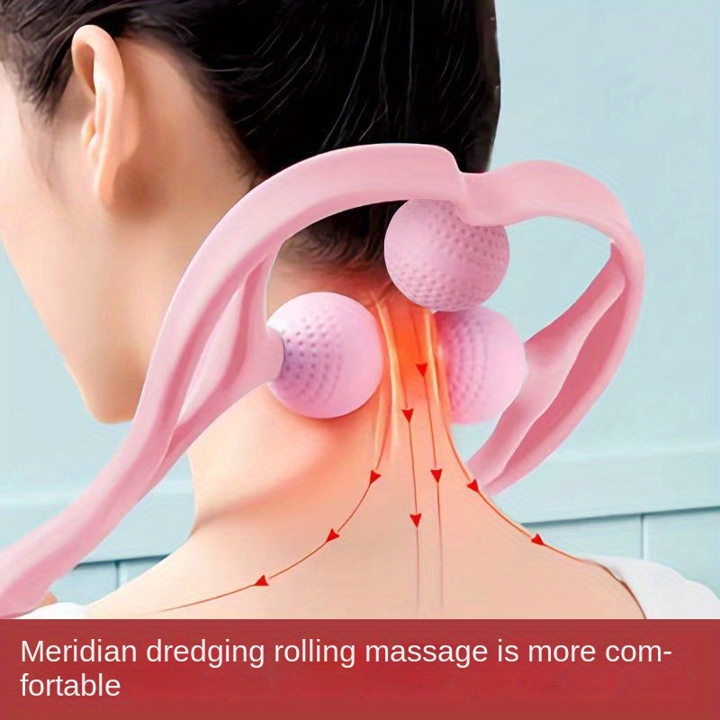 Manual Cervical Massage Clip Neck Roller Massager Neck and