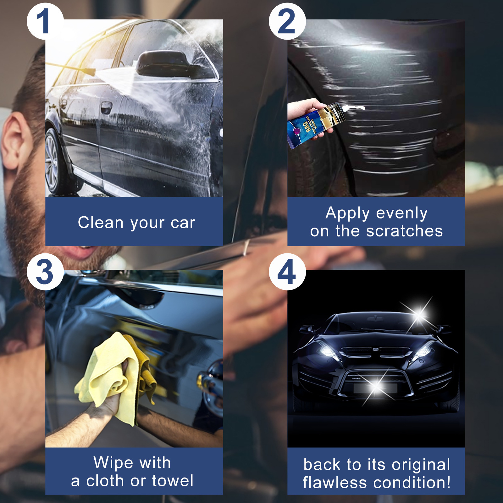 Car Scratch Remover Car Scratch Repair Paste Car Paint - Temu
