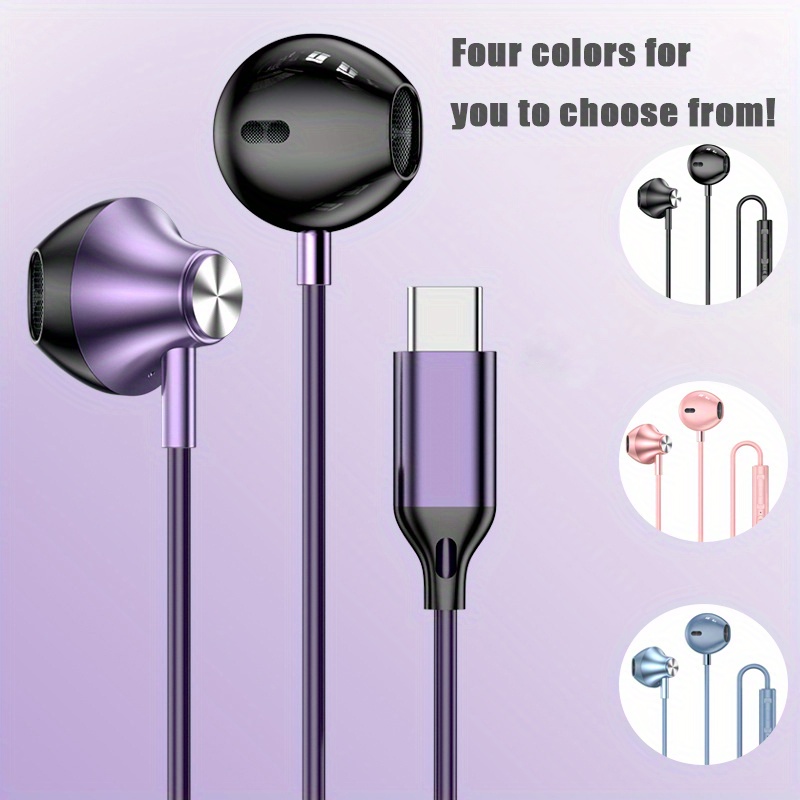 Type C Digital Decoding Earphone Wired In ear Headphones Temu