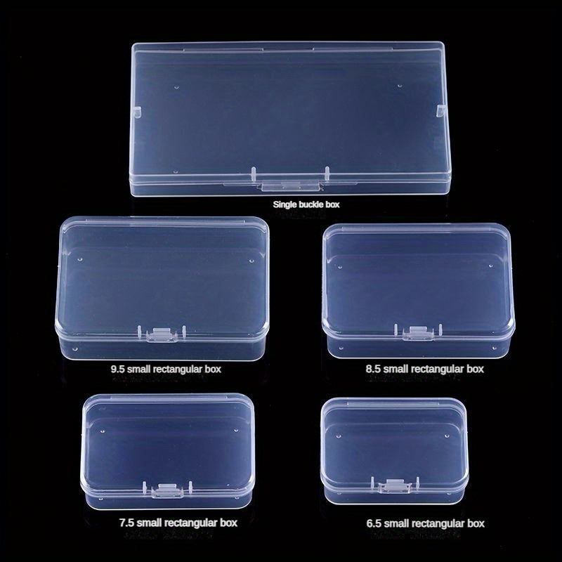Rectangular Storage Case Transparent Plastic Storage Box - Temu