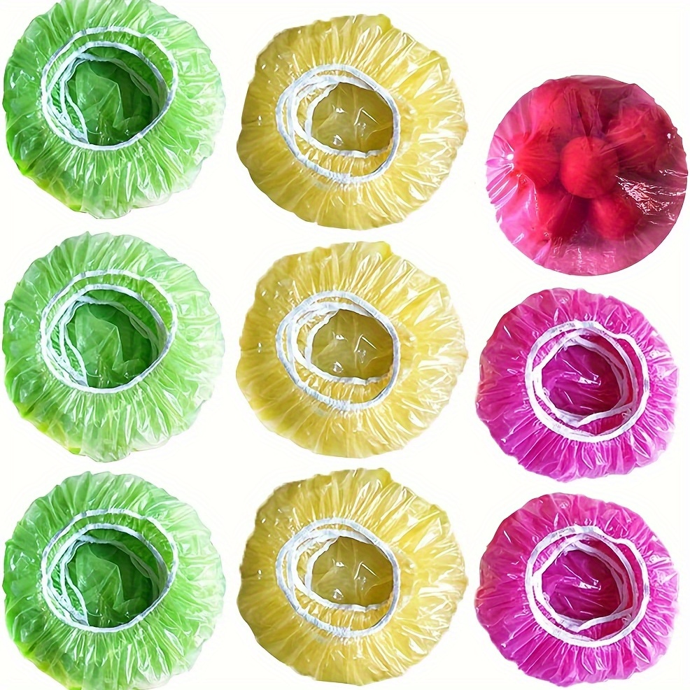 50pcs 100pcs Reusable Bowl Covers Food Cover Stretch Edging - Temu