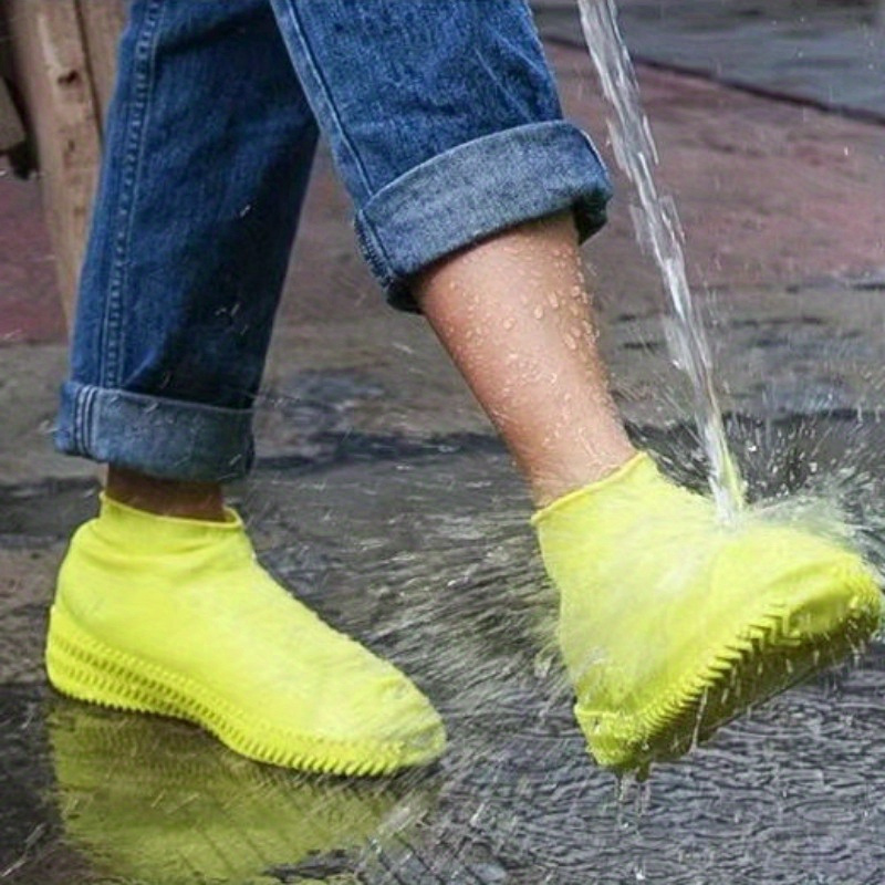 Couvre-chaussures en silicone imperméable avec couvre-chaussures de pluie  en