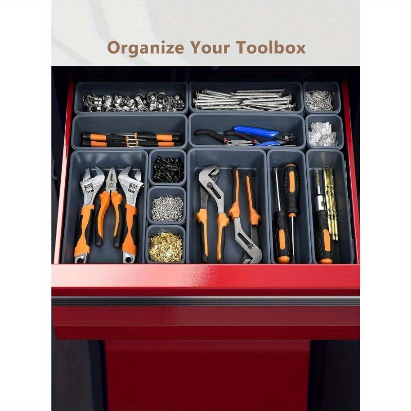 Toolbox Organizer Tool Tray Divider Rolling Toolbox Cart - Temu