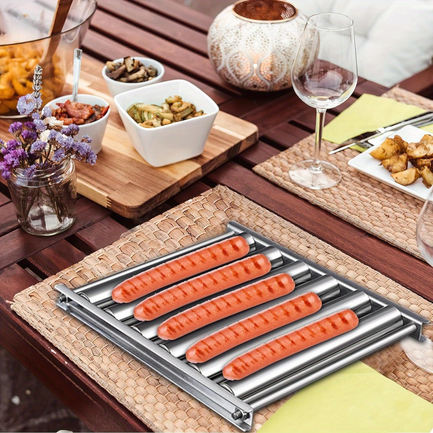 Sausage cutter Kitchenware Convenient camping tools Barbecue Hot dog