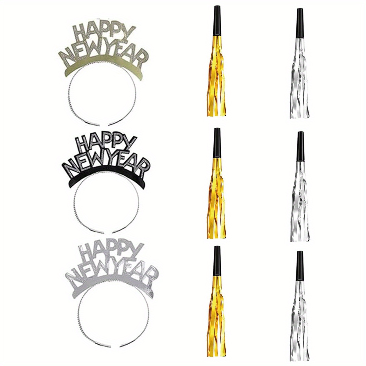 Colorful Party Trumpet Party Decoration Happy New Year - Temu