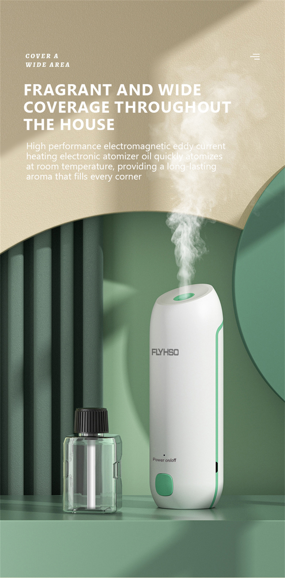 1pc Air Freshener Odor Eliminating And Expanding Machine Bedroom