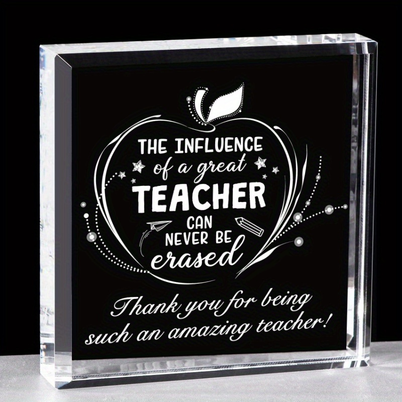 Teacher Gifts For Women Teacher, Double-sided Printed Wooden Decoration,  Thank You Gifts Teacher Appreciation Gift Best Teacher Gift From Student  Teacher Retirement Gifts Teacher Office Desk Decor - Temu