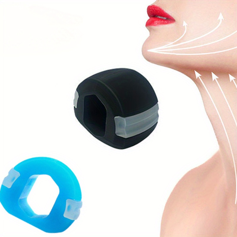 Ejercitador de mandíbula, ejercitador de mandíbula para hombres y mujeres,  6 piezas de ejercicio de línea de mandíbula masticable, reductor de mentón