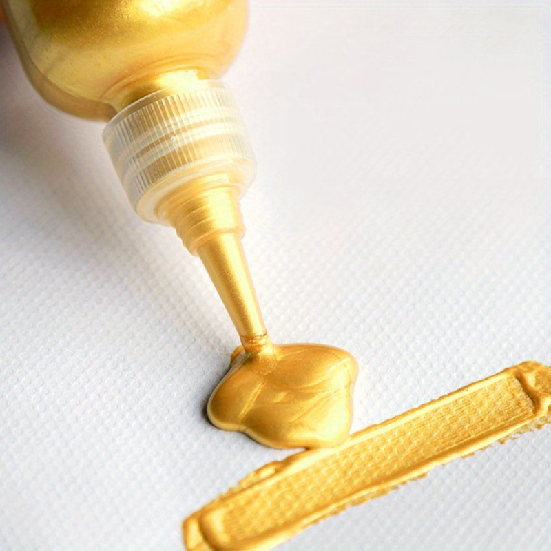 Metallic Acrylic Paint Golden Paint, Waterproof and Non-fading