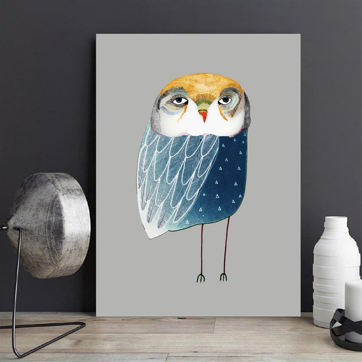 Hand painted Owl Canvas Wall Art For Living Room Decor 12x16 - Temu