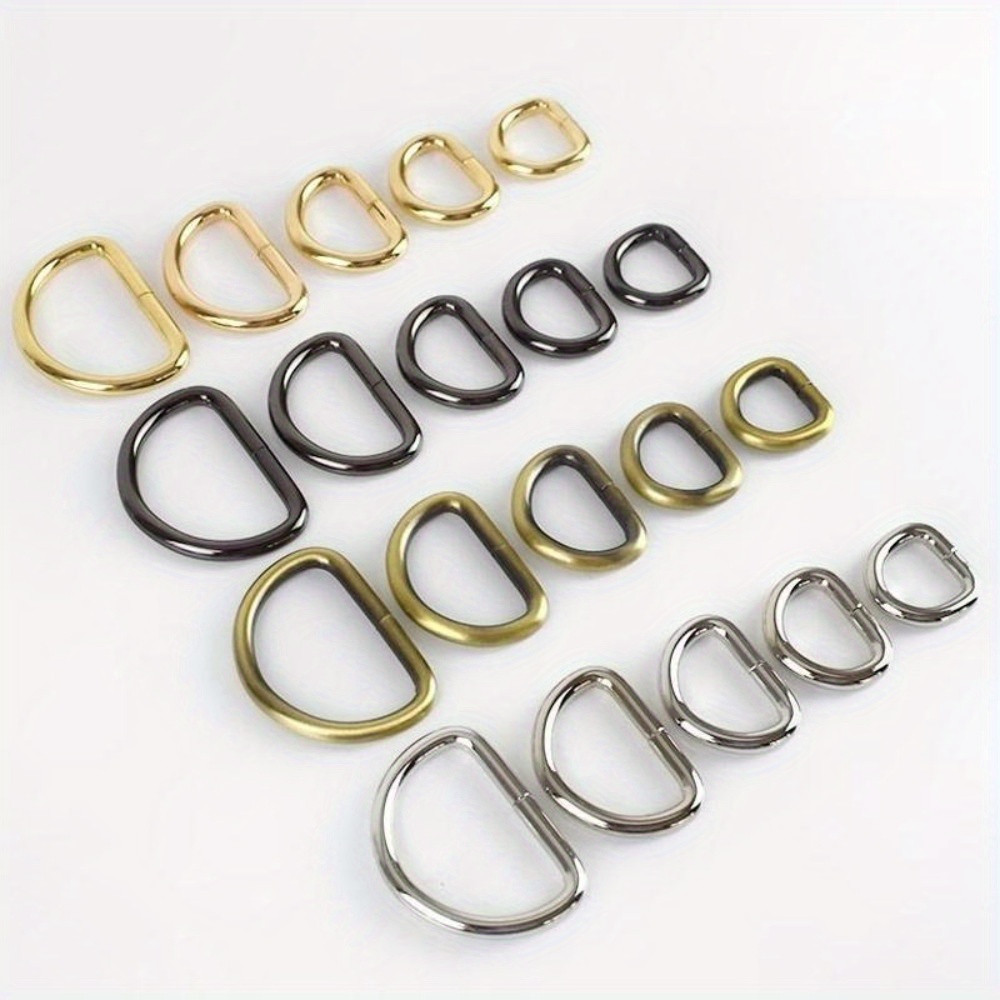 4pcs Metal Non Welded D Rings for Purse copper Dee Rings,antique