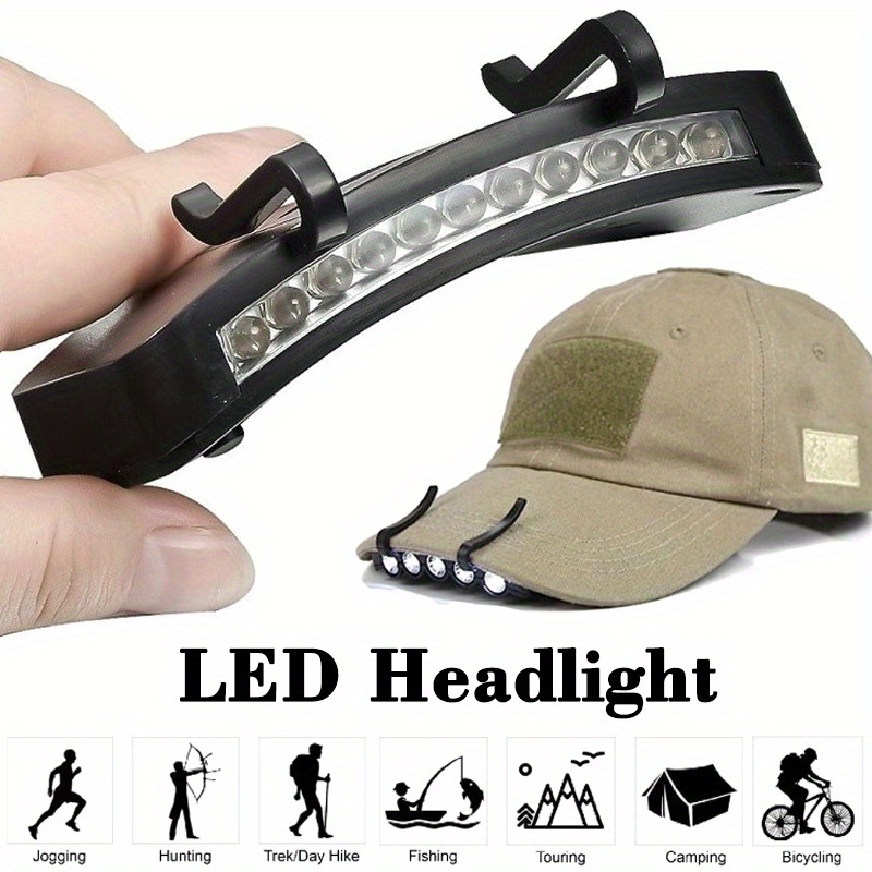 Energy Saving Headlight Headlamp Led Flashlight Clip Hat - Temu
