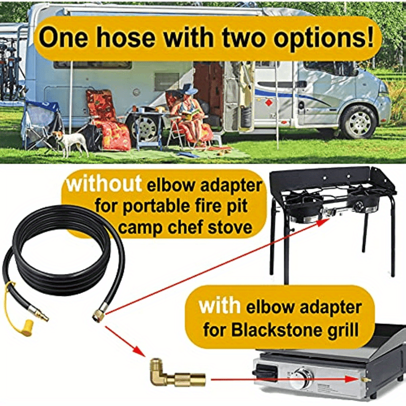 Propane Elbow Adapter Extension Hose Propane Quick Connect Temu