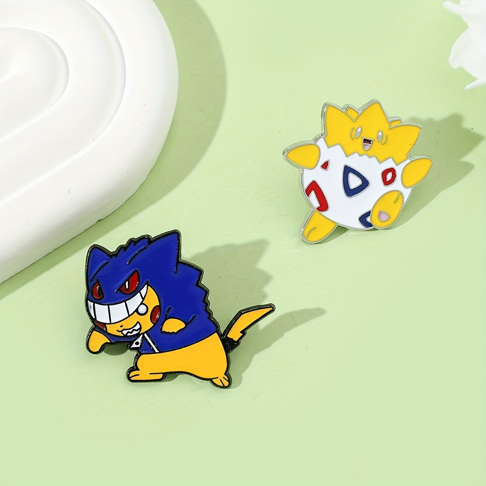 Pokémon Pikachu+Charizard Anime Cartoon Metal Pin Badge brooch Collection  Gifts
